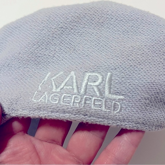 Karl Lagerfeld embroidered terry baseball cap, blue, one size adult - Picture 4 of 14